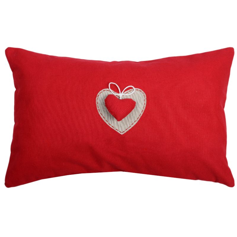 decorative pillow Joliesse red hart