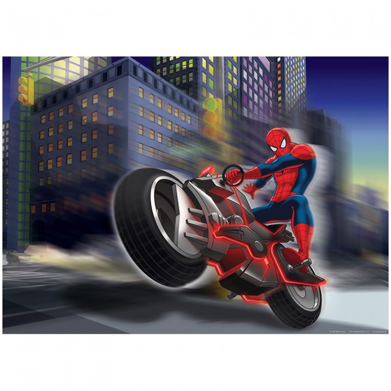 Fototapet Spiderman – Spider on Bike