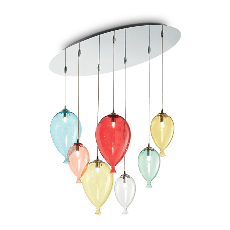 Lampa suspendata baloane Clown SP7 Multicolor
