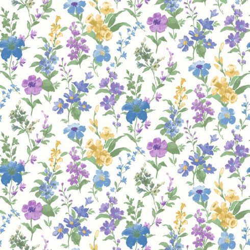 Tapet cu Flori Albastre Daphne - Catalog