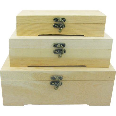Set cutii de lemn pentru decorat Catalog