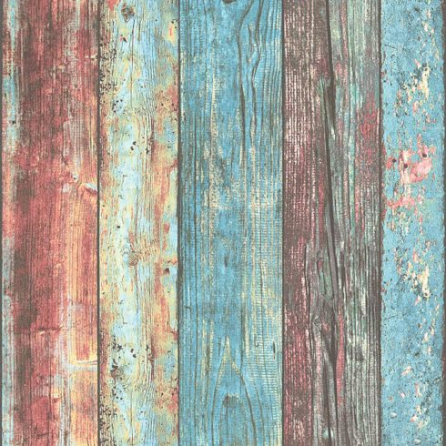 Tapet lemn vintage colorat