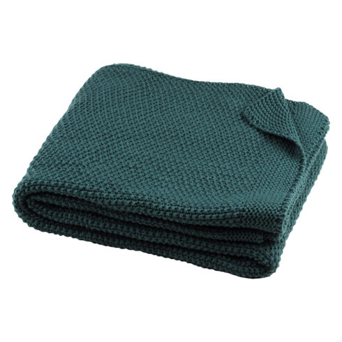 Pled tricotat verde Elliot