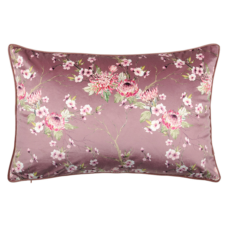 Perna catifea roz floral Boudoir