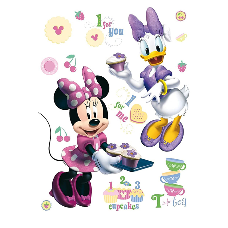 Sticker decorativ fetite Minnie si Daisy