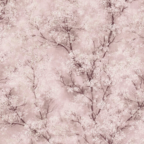 Tapet flori de cires roz New Walls